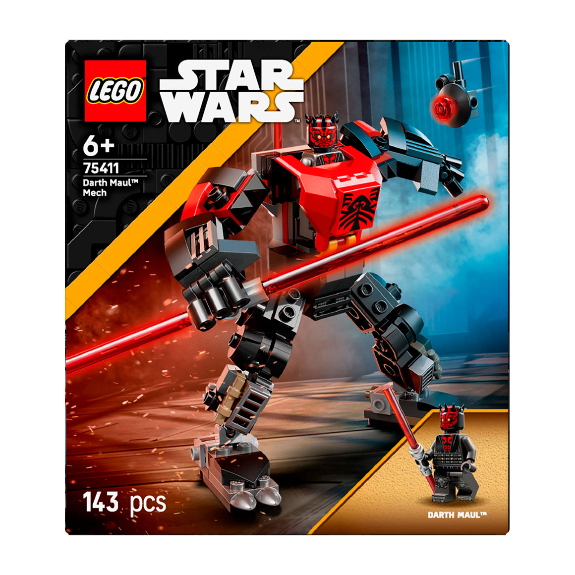 Конструктор LEGO Star Wars Робот Дарта Мола, 143 деталі, від 6 років (75411)